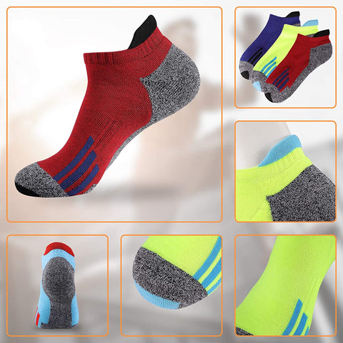 Mens Ankle Athletic Low Cut Socks for Men Sports Running Cushion 6 Pack