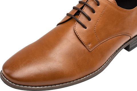 Men's Oxford Plain Toe Dress Shoes Classic Formal Derby Shoes