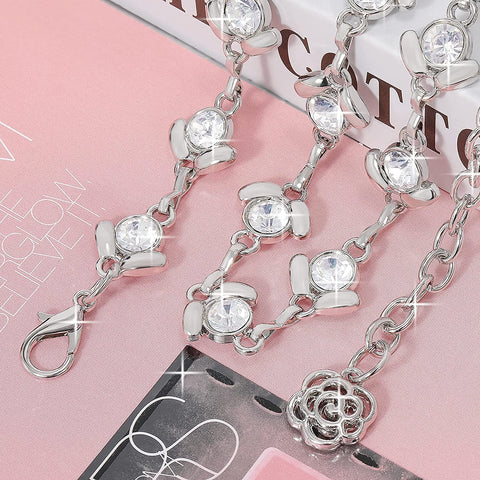 XZQTIVE Waist Chain Belts for Women Rhinestone Crystal Waist Belts Chain for Dresses Adjustable Ladies Metal Body Link Belt