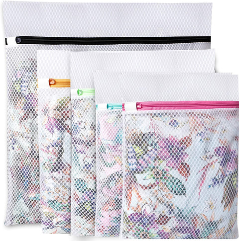 Bagail Set of 11 Honeycomb Mesh Laundry Bags for Your blouse,skirt,shirt,pants,jeans,dress,etc