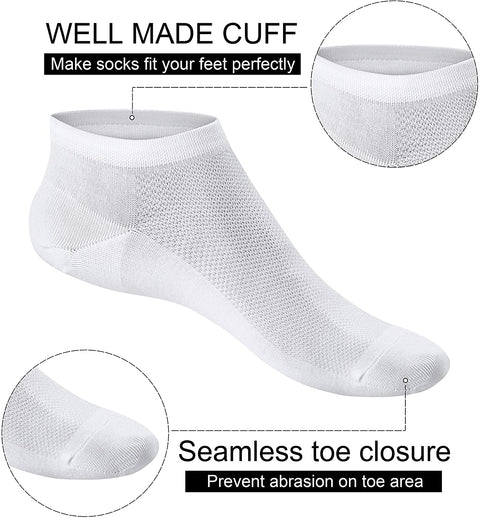 Women And Men Cotton No Show Hidden Boat Invisible Socks Black Soft comfort Breathable Low Cut Socks (3Black