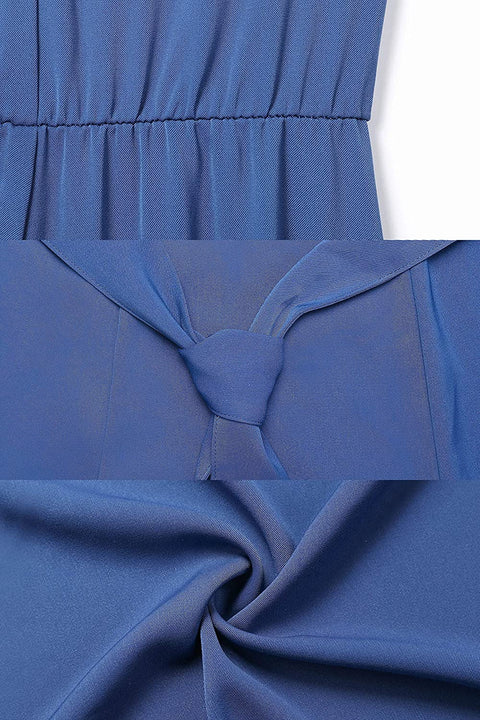 Carrotomato Women's Plus Size V-Neck Dress Ruffled Button Front Opening Swinging Flared Casual Dress Belt