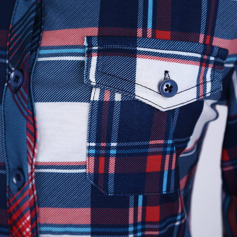 Women's Classic Plaid Shirt Button Down Long Sleeve Blouse