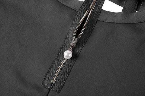 Womens Elastic Waist Pleated Short Braces Skirt
