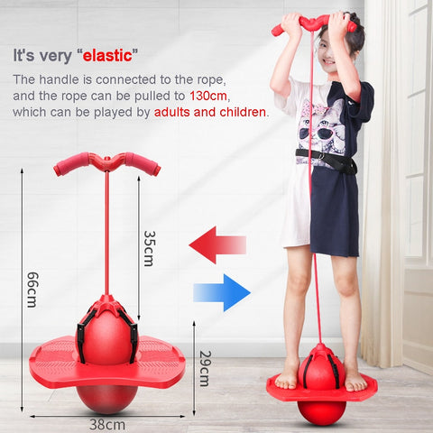Bouncing Ball With Handle And Pump