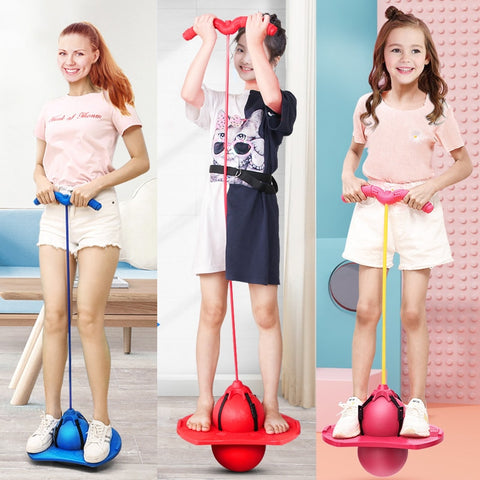 Bouncing Ball With Handle And Pump