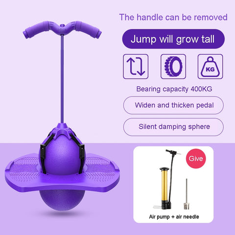Bouncing Ball With Handle And Pump
