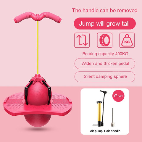Bouncing Ball With Handle And Pump