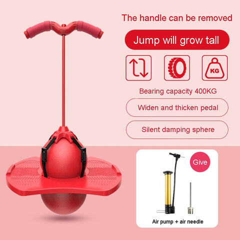 Bouncing Ball With Handle And Pump