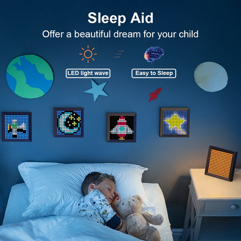 Digital Photo Frame Alarm Clock with Programmable