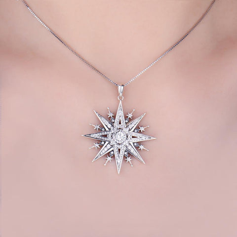 North Star Pendant 925 Sterling Silver