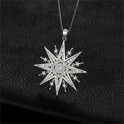 North Star Pendant 925 Sterling Silver