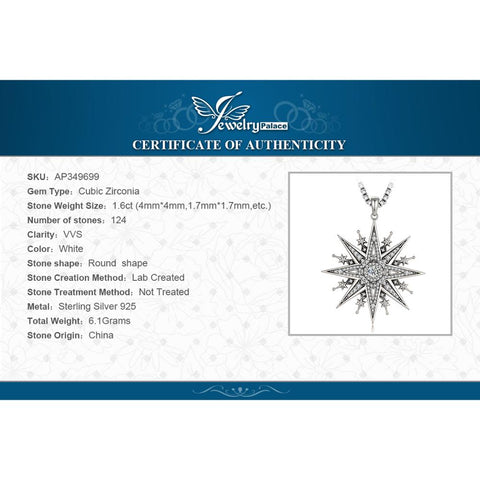 North Star Pendant 925 Sterling Silver