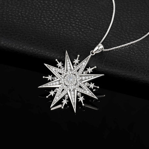 North Star Pendant 925 Sterling Silver
