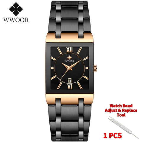 Gold Square Men's Watches