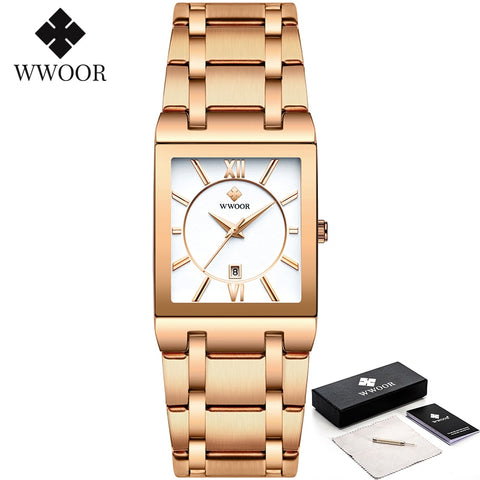 Gold Square Men's Watches