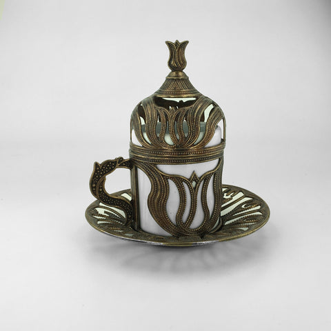 Turkish Coffe Copper Mug Espresso Set