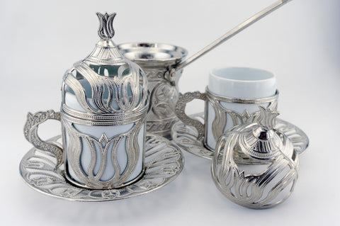 Turkish Coffe Copper Mug Espresso Set