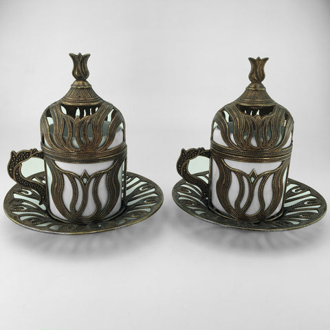 Turkish Coffe Copper Mug Espresso Set
