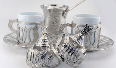 Turkish Coffe Copper Mug Espresso Set