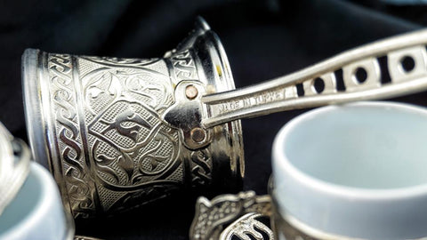 Turkish Coffe Copper Mug Espresso Set