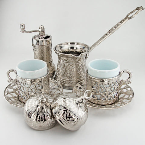 Turkish Coffe Copper Mug Espresso Set
