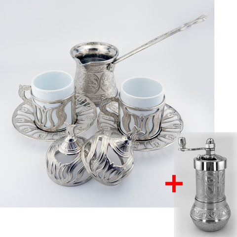 Turkish Coffe Copper Mug Espresso Set