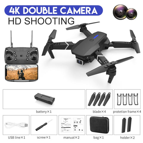 Drone With Wide Angle HD 4K Dual Camera
