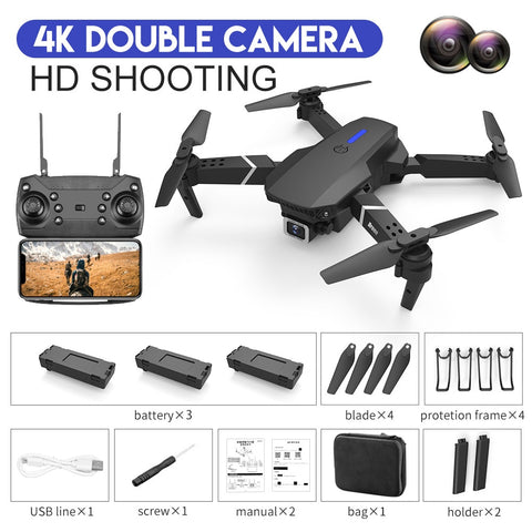 Drone With Wide Angle HD 4K Dual Camera