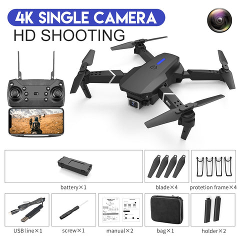 Drone With Wide Angle HD 4K Dual Camera