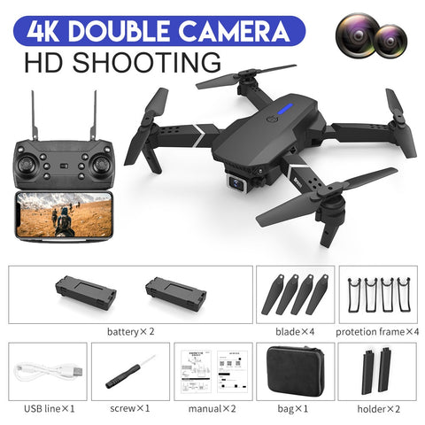Drone With Wide Angle HD 4K Dual Camera