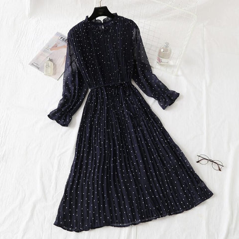 Elegant Polka Dot Women Dress