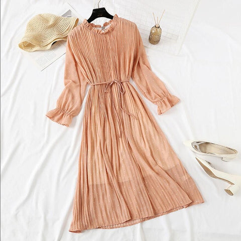 Elegant Polka Dot Women Dress