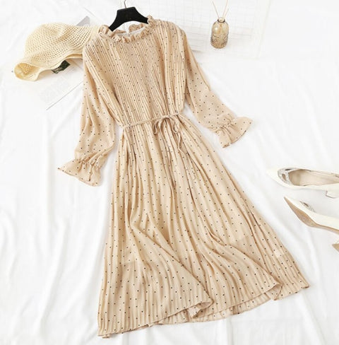 Elegant Polka Dot Women Dress