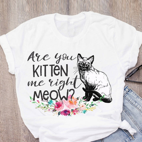 Women Floral Pet Short Sleeve