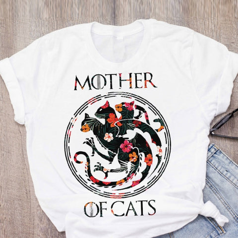 Women Floral Pet Short Sleeve