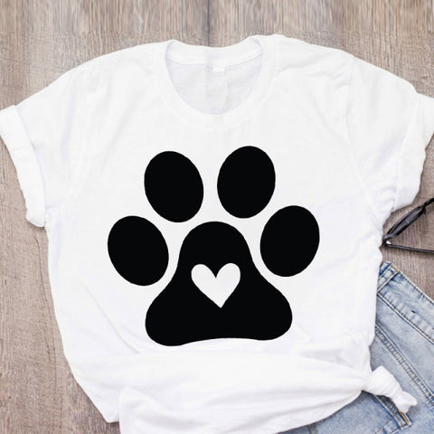 Women Floral Pet Short Sleeve