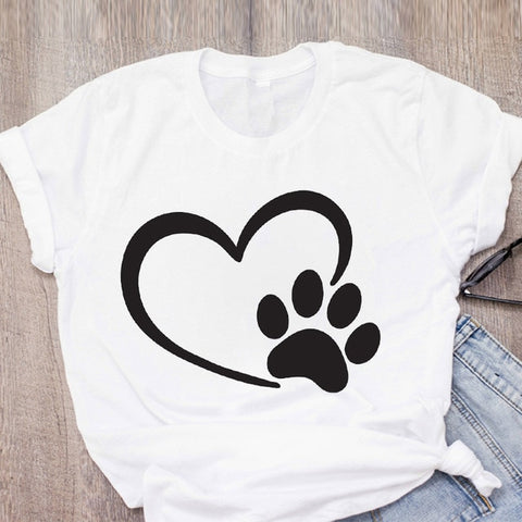 Women Floral Pet Short Sleeve