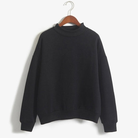 Woman O-neck Knitted Sweatshirts