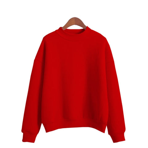 Woman O-neck Knitted Sweatshirts