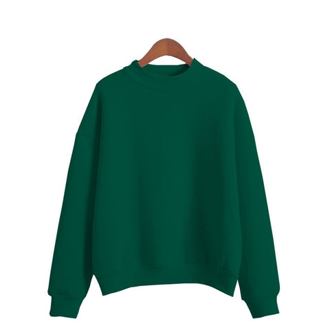 Woman O-neck Knitted Sweatshirts