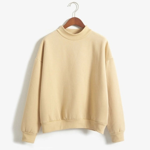 Woman O-neck Knitted Sweatshirts