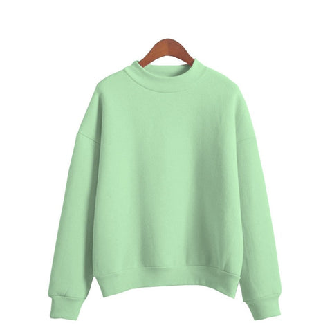 Woman O-neck Knitted Sweatshirts