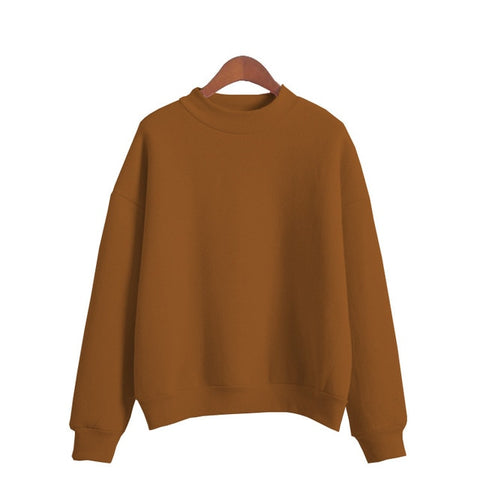 Woman O-neck Knitted Sweatshirts