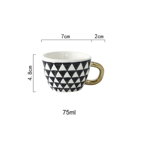 Creative Geometric Ceramic Mugs
