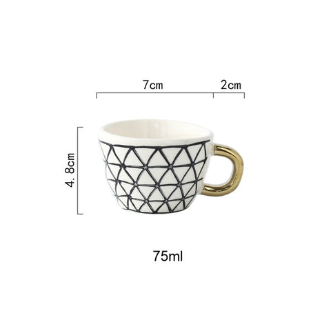 Creative Geometric Ceramic Mugs