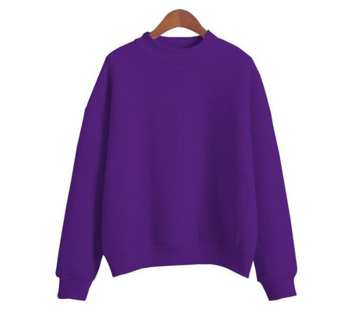 Woman O-neck Knitted Sweatshirts