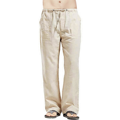 Linen Trousers for Men Wide Cargo