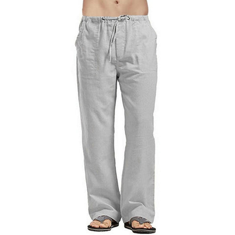 Linen Trousers for Men Wide Cargo