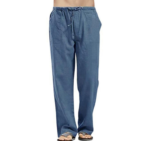 Linen Trousers for Men Wide Cargo